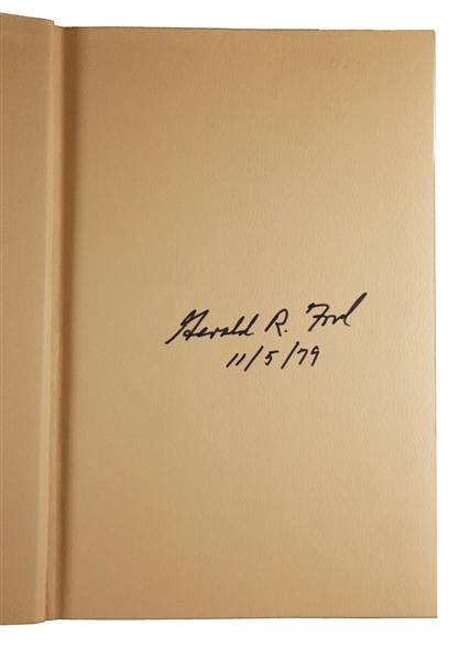 Gerald Ford Signed Book: A Time to Heal: The Autobiography of Gerald R. Ford 