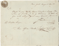 BARON FRIEDRICH VON STEUBEN Autograph Document Signed