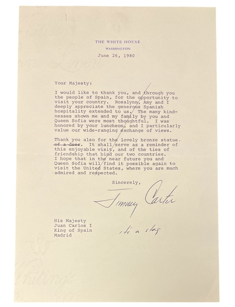 Jimmy Carter Letter (Great Content)