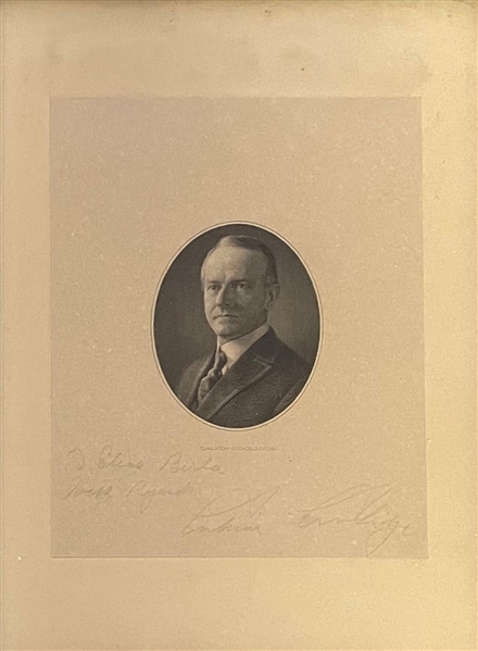 Calvin Coolidge Signed Photo