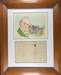 Rare ADS signed 5 times James Buchanan document Ca. 1817 as a 26-year lawyer