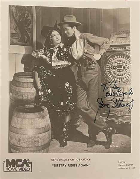 JAMES JIMMY STEWART Signed DESTRY RIDES AGAIN 