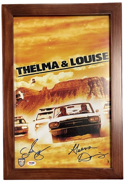 THELMA AND LOUISE Cast Signed Photo - Susan Sarandon & Geena Davis 