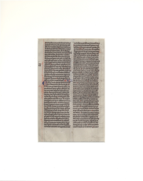 Medieval Bible Leaf, Northern France, c. 1260