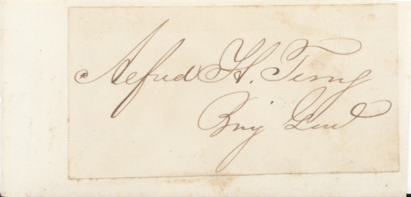 Union General Alfred Terry Cut Signature