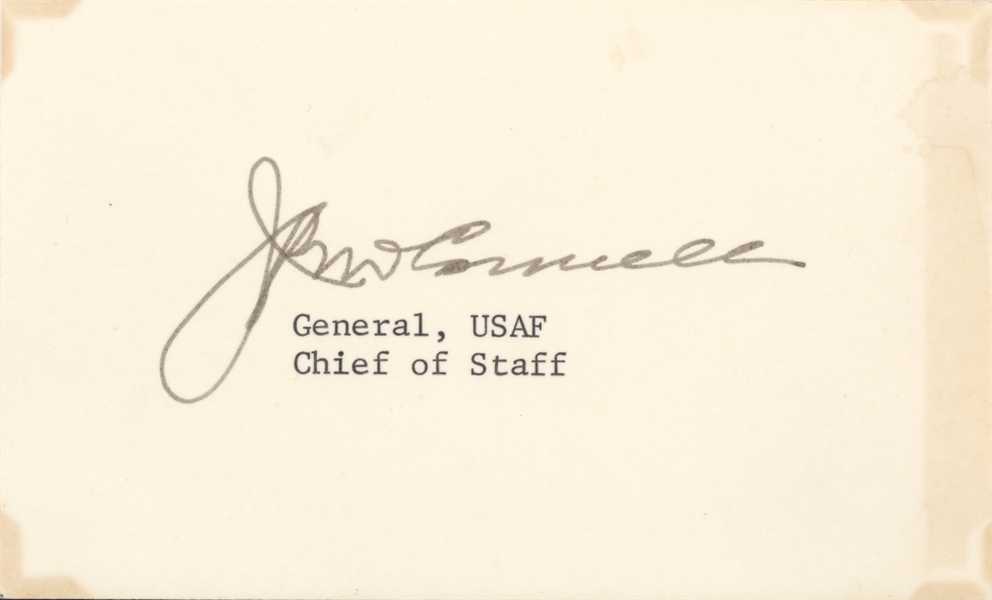 Collection of U.S. Military Generals -  Hamlett, McConnell, Lemnitzer, O'Donnell