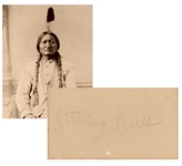 Rare autograph of famed Sioux chief Sitting Bull