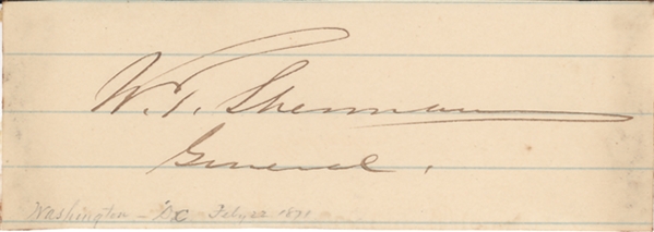 William T. Sherman Signature