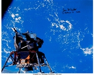 Jim McDivitt Signed Large Apollo 9 Lunar Module Spider Color Photo