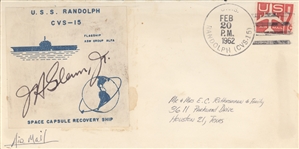 John Glenn Signed Postal Cover