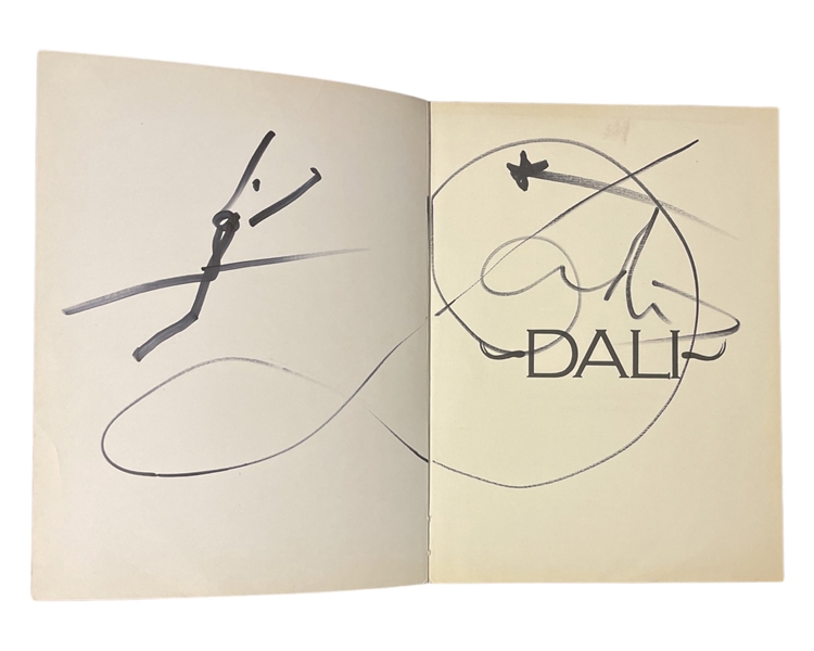 Dali Signed Book and Drawing