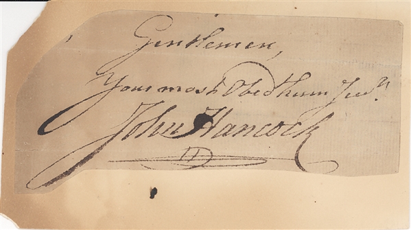 Fantastic John Hancock Salutation & Signature