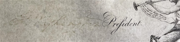 GEORGE WASHINGTON Signed Society of Cincinnati Document
