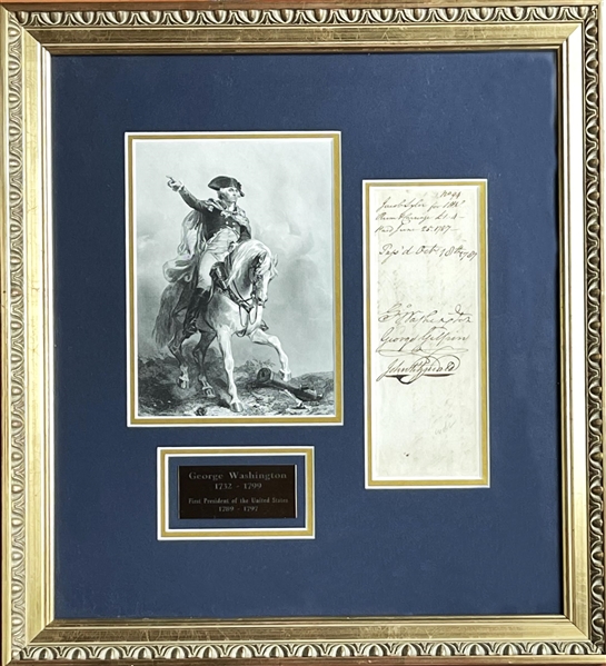 Rare George Washington signed Potomac Company Document