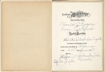 Mary Pickford & Charles "Buddy" Rogers Marriage Certificate
