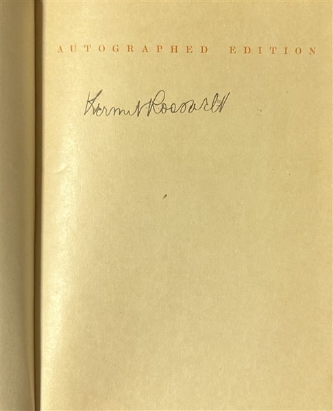Kermit Roosevelt, Signed The Long Trail, E.B. Custer,  Signed Personal Reminiscences