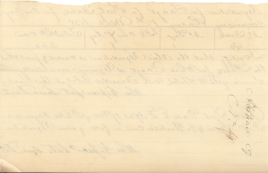 Rare Seminole Indian Wars - Fort Dade Requisitions 