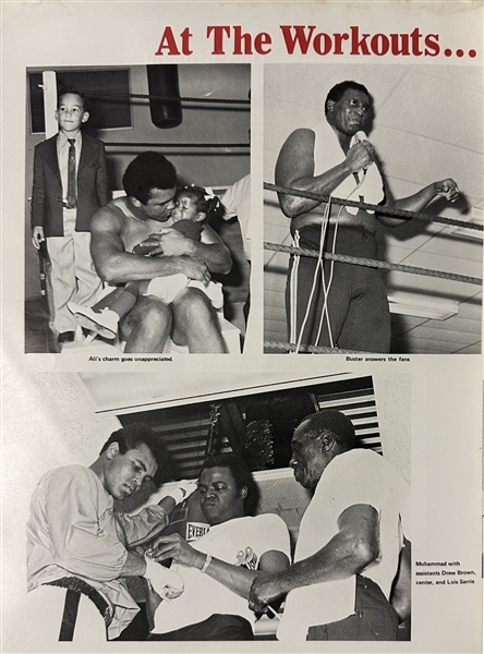 Muhammad Ali, Jim Brown, Buster Mathis Signed Program