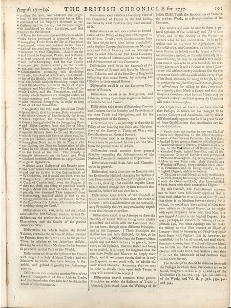 Lloyd's Evening Post, August 19, 1757