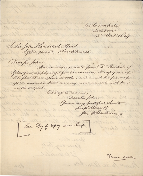 John F. W. Herschel Letter 
