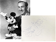 Walt Disney Amazing Autograph over 7 inches in Length