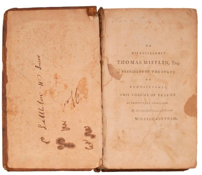 William Bartram Travels 1791 1st Edition 