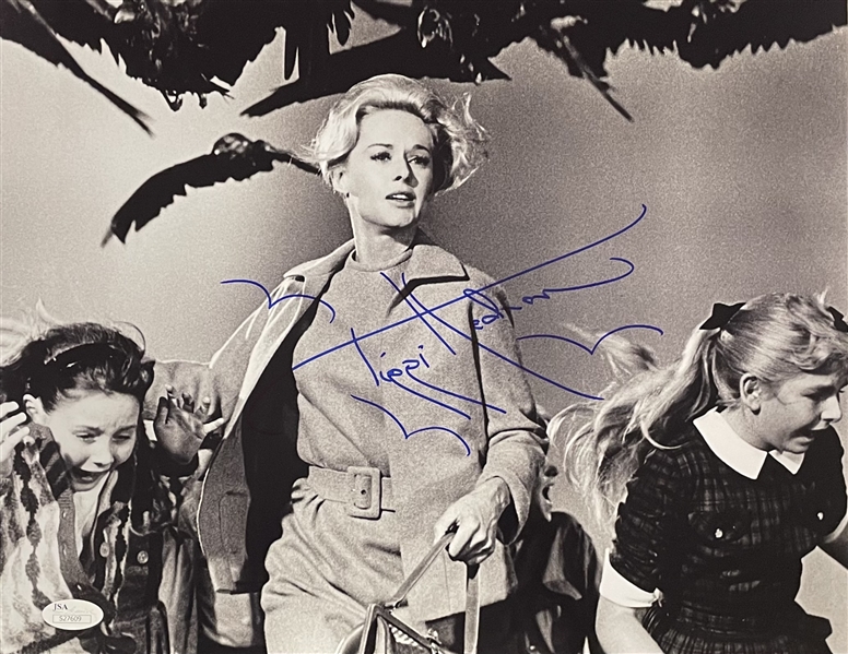 Rare Alfred Hitchcock signed Directors Guild, form for the year 1964 and Signed Tippi Hedren photo from The BirdsSigned 11x14 Photo