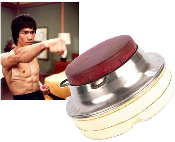 Bruce Lee's Custom-Built Striking Pad -- Unique Pad Was Designed by Lee With Herb Jackson