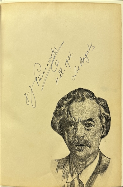 Autograph Album incl Rachmaninoff, Paderewski, Will Rogers and Al Jolson