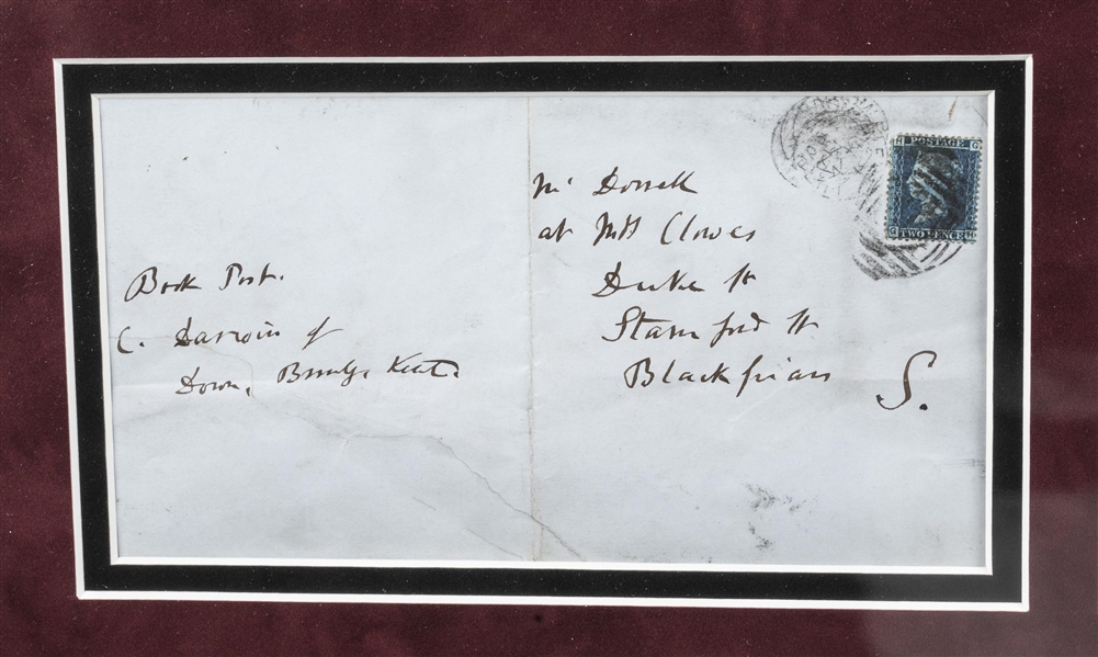 Charles Darwin Signed & Handwritten Envelope