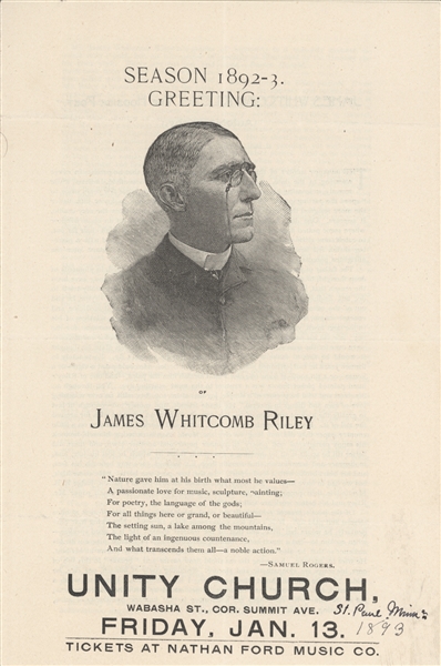 James Whitcomb Riley & William Dean Howells