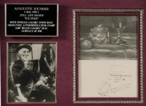Pierre-Auguste Renoir Signed Certified Piece Of Art Work