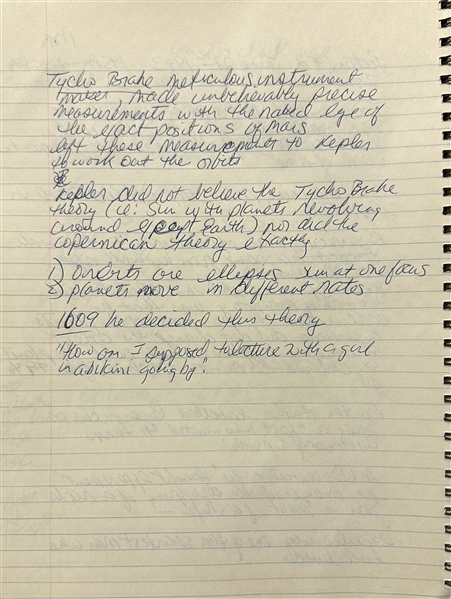 1973 Notebook Signed By Neil Armstrong, Scott Carpenter, Isaac Asimov & The UFO Experience Signed by J Allen Hynek