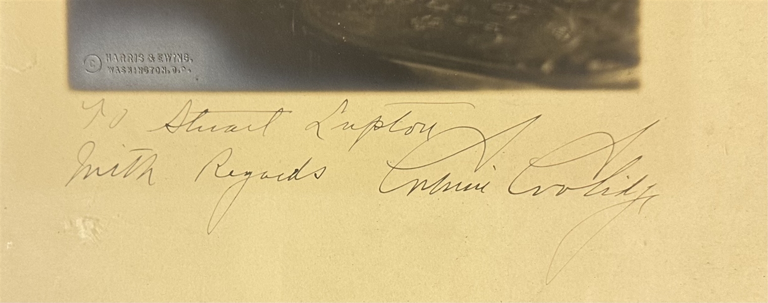 Oversized Calvin Coolidge Signed Photo