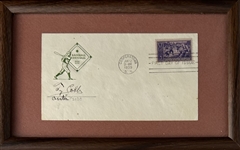 Ty Cobb Signed First Day Cover - Cooperstown Grand Opening