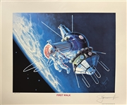 Alexei Leonov Signed Limited Edition "First Walk" Lithograph, #601/950