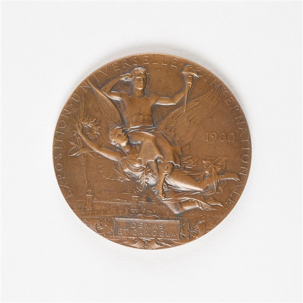  Paris 1900 Exposition Universelle/Summer Olympics Bronze Commemorative Medal with Original Case
