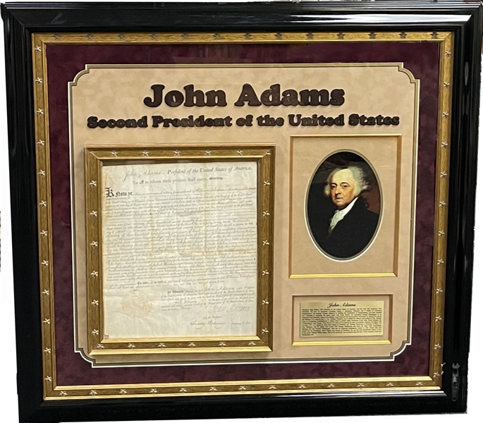 President John Adams issues a 375-acre land grant for a Lieutenant Colonel of the Revolution