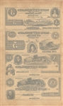 Bank of New-England at Goodspeed's Landing $3-$5-$10-$20 Uncut Sheet