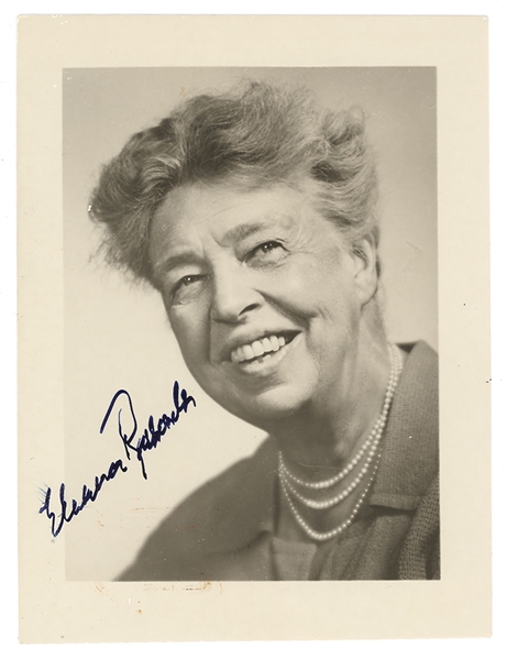 Eleanor Roosevelt Signed Photo & James Roosevelt TLS