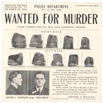 20 Wanted for Murder, Larceny, Robbery from the 1920s. 