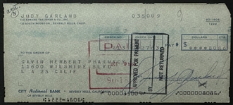 Judy Garland Signed Check