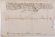 Document signed by King Ferdinand II of Aragon