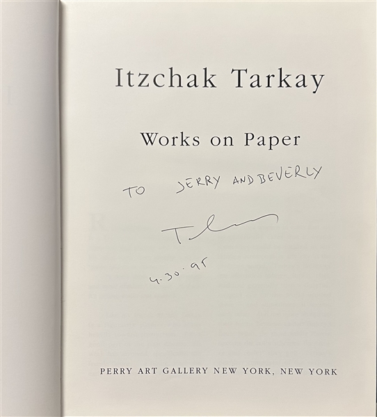 Itzchak Tarkay Signed Book