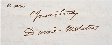 Daniel Webster Autograph Letter Signed