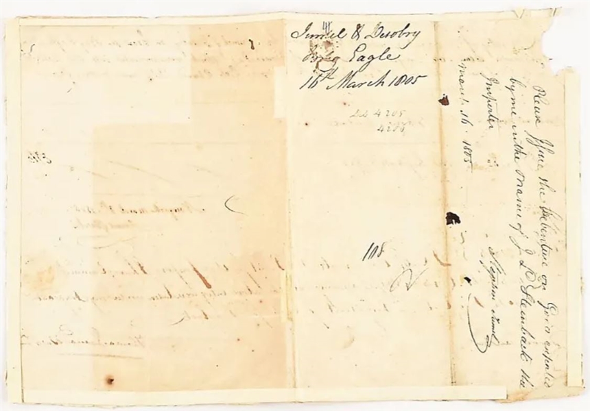 Rare Stephen Jumel New York Merchant signed Document