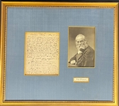 Walt Whitman Autograph Letter about Leaves Of Grass Sales and personal matters