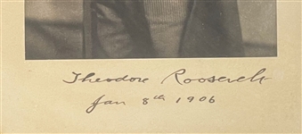 A Fine Early Theodore Roosevelt Oversize Signed Image