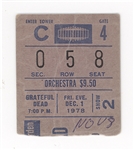 Original and Rare Ticket Stubs from the Great Rock bands of all time from Bob Dylan, Queen, Pink Floyd, The Who, Grateful Dead, Rolling Stones, Springsteen..