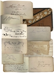 Autograph Album with William T. Sherman, Henry M. Stanley, Edwin Booth, Wade Hampton, Henry Irving, Zebulon B. Vance and many more….